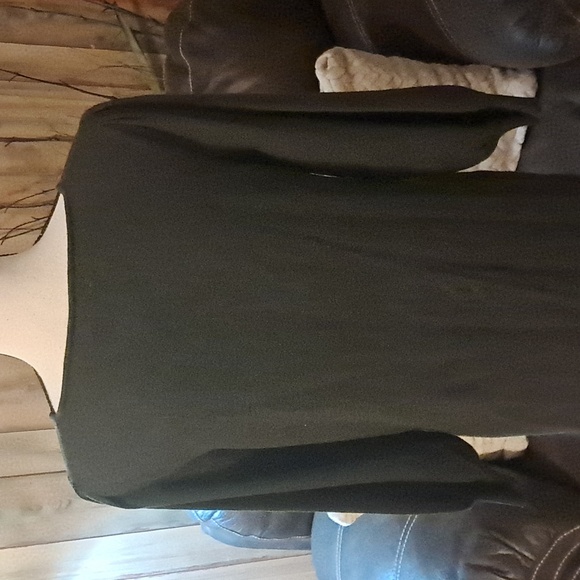 Max Studio Charcoal Professional Sweater Dress Career Office Business Preowned - Picture 5 of 8
